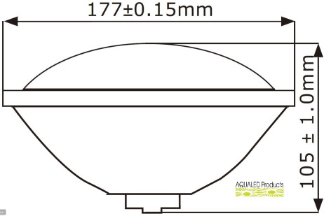 Ampoule Led Par56 12 volts couleur 18 watts synchronisable