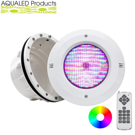 KIT NICHE COMPLETE AMPOULE PAR56 LINER LED 20W RGB TELECOMMANDE