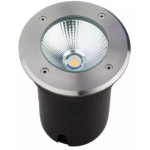 Projecteur de jardin Led inox 5 watts blanc chaud 220 volts